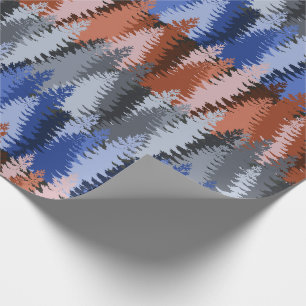 Gelaagd Dennenbos Patroon Cadeaupapier
