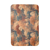 Gelaagd herfstboslandschap - Rustiek bos Badmat (Voorkant Verticaal)