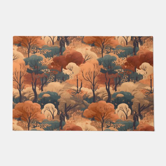 Gelaagd herfstboslandschap - Rustiek bos Deurmat (Voorkant)