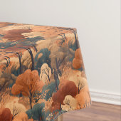 Gelaagd herfstboslandschap - Rustiek bos Tafelkleed (Voorbeeld)