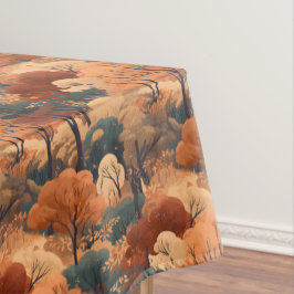 Gelaagd herfstboslandschap - Rustiek bos Tafelkleed