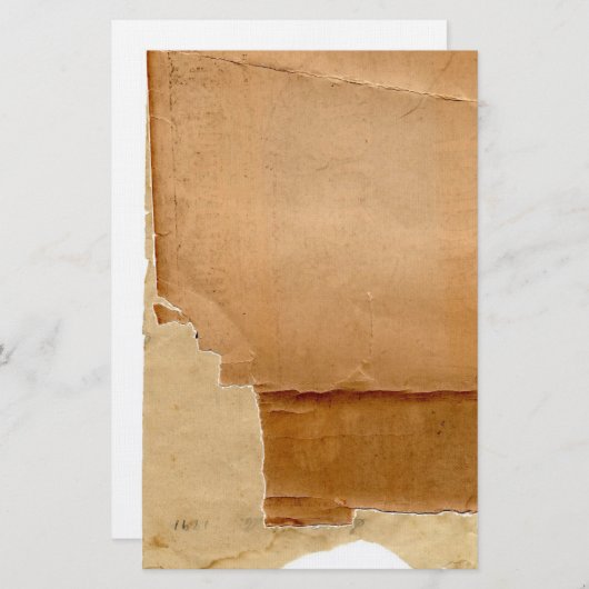 Gelaagd oud gescheurd papier 2 briefpapier (Voorkant / Achterkant)