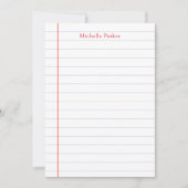 Gelaagd papier Professional, minimaal, modern Notitiekaartje (Voorkant)