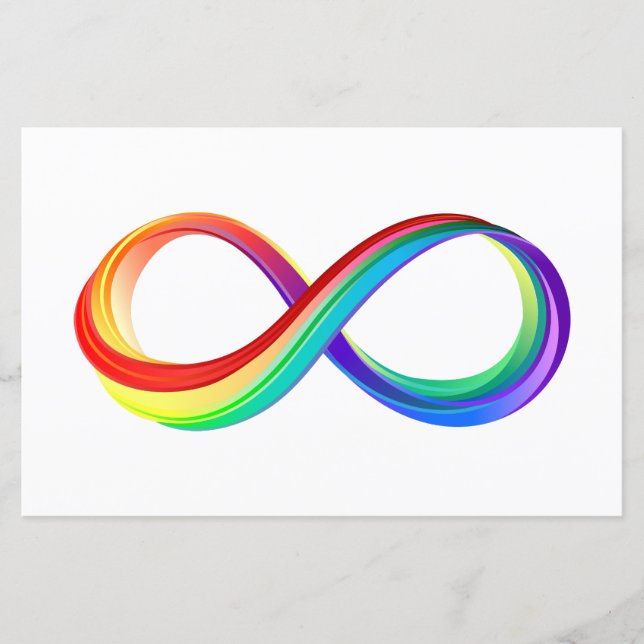 Gelaagd Rainbow Infinity symbool (Voorkant)