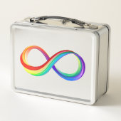 Gelaagd Rainbow Infinity symbool (Achterkant)