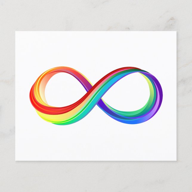 Gelaagd Rainbow Infinity symbool (Voorkant)