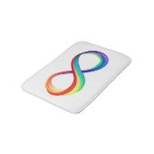 Gelaagd Rainbow Infinity symbool Badmat (Gekanteld)