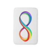 Gelaagd Rainbow Infinity symbool Badmat (Voorkant Verticaal)