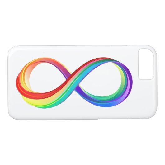 Gelaagd Rainbow Infinity symbool Case-Mate iPhone Case (Achterkant (Horizontaal))