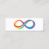 Gelaagd Rainbow Infinity symbool Contactkaartje (Voorkant)