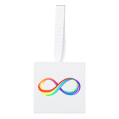 Gelaagd Rainbow Infinity symbool Decoratie (Voorkant)