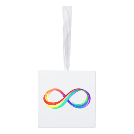 Gelaagd Rainbow Infinity symbool Decoratie (Rechts)