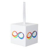 Gelaagd Rainbow Infinity symbool Decoratie (Achter hoekig)