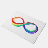 Gelaagd Rainbow Infinity symbool Deurmat (Schuin)