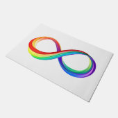 Gelaagd Rainbow Infinity symbool Deurmat (Schuin)