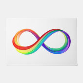 Gelaagd Rainbow Infinity symbool Deurmat (Voorkant)