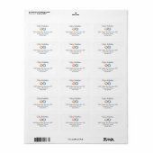 Gelaagd Rainbow Infinity symbool Etiket (Full Sheet)