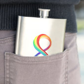 Gelaagd Rainbow Infinity symbool Flacon (Voorbeeld)
