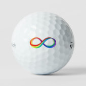 Gelaagd Rainbow Infinity symbool Golfballen (Voorkant)