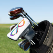 Gelaagd Rainbow Infinity symbool Golfheadcover (Insitu)