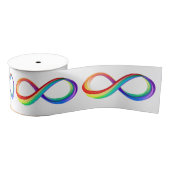 Gelaagd Rainbow Infinity symbool Grosgrain Lint (Spoel)