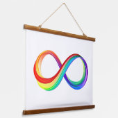 Gelaagd Rainbow Infinity symbool Hangend Wandkleed (Gebogen)