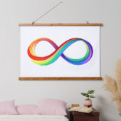 Gelaagd Rainbow Infinity symbool Hangend Wandkleed (Slaapkamer)