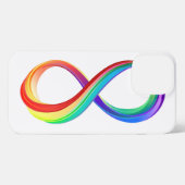 Gelaagd Rainbow Infinity symbool iPhone Hoesje (Achterkant horizontaal)