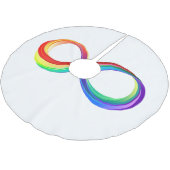 Gelaagd Rainbow Infinity symbool Kerstboom Rok (Gekanteld)