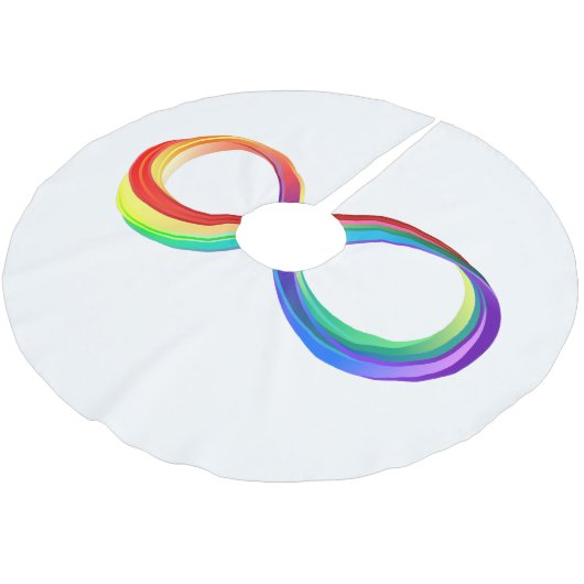 Gelaagd Rainbow Infinity symbool Kerstboom Rok (Gekanteld)