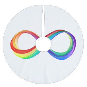 Gelaagd Rainbow Infinity symbool Kerstboom Rok