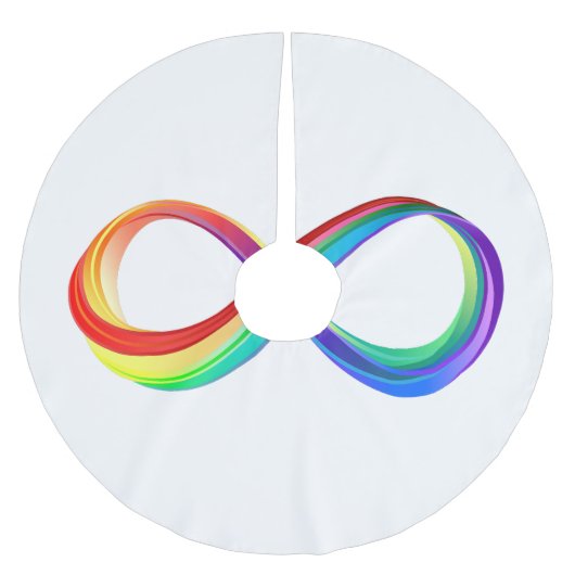 Gelaagd Rainbow Infinity symbool Kerstboom Rok (Voorkant)