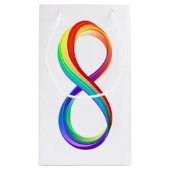 Gelaagd Rainbow Infinity symbool Klein Cadeauzakje (Achterkant)
