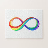Gelaagd Rainbow Infinity symbool Legpuzzel (Horizontaal)