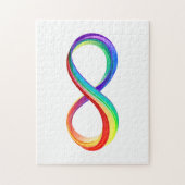 Gelaagd Rainbow Infinity symbool Legpuzzel (Verticaal)