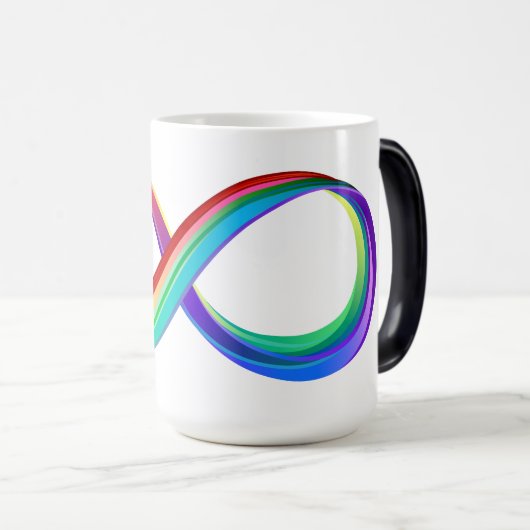 Gelaagd Rainbow Infinity symbool Magische Mok (Voorkant rechts)