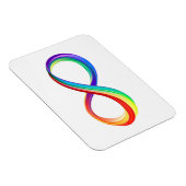 Gelaagd Rainbow Infinity symbool Magneet (Rechterzijde)