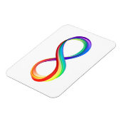 Gelaagd Rainbow Infinity symbool Magneet (Linkerzijde)