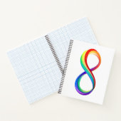 Gelaagd Rainbow Infinity symbool Notitieboek (Binnen)