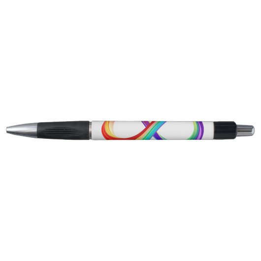 Gelaagd Rainbow Infinity symbool Pen (Voorkant)