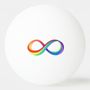Gelaagd Rainbow Infinity symbool Pingpongbal