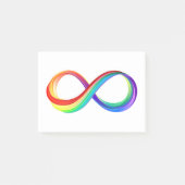 Gelaagd Rainbow Infinity symbool Post-it® Notes (Voorkant)