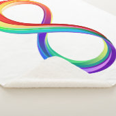 Gelaagd Rainbow Infinity symbool Sherpa Deken (3/4)