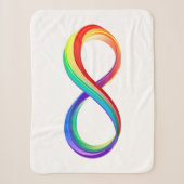 Gelaagd Rainbow Infinity symbool Sherpa Deken (Voorkant)