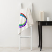 Gelaagd Rainbow Infinity symbool Sherpa Deken (In situ)