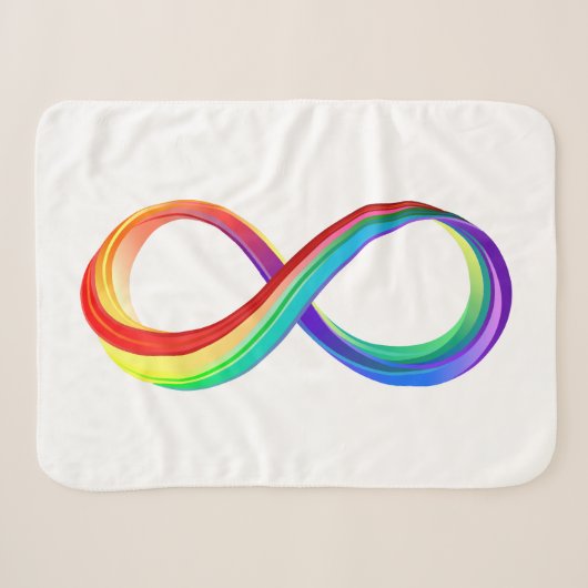 Gelaagd Rainbow Infinity symbool Sherpa Deken (Voorkant (horizontaal))