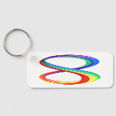 Gelaagd Rainbow Infinity symbool Sleutelhanger (Achterkant)