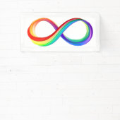 Gelaagd Rainbow Infinity symbool Spandoek (Insitu)