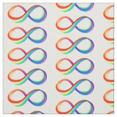 Gelaagd Rainbow Infinity symbool Stof (Swatch)