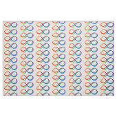 Gelaagd Rainbow Infinity symbool Stof (Fat Quarter)